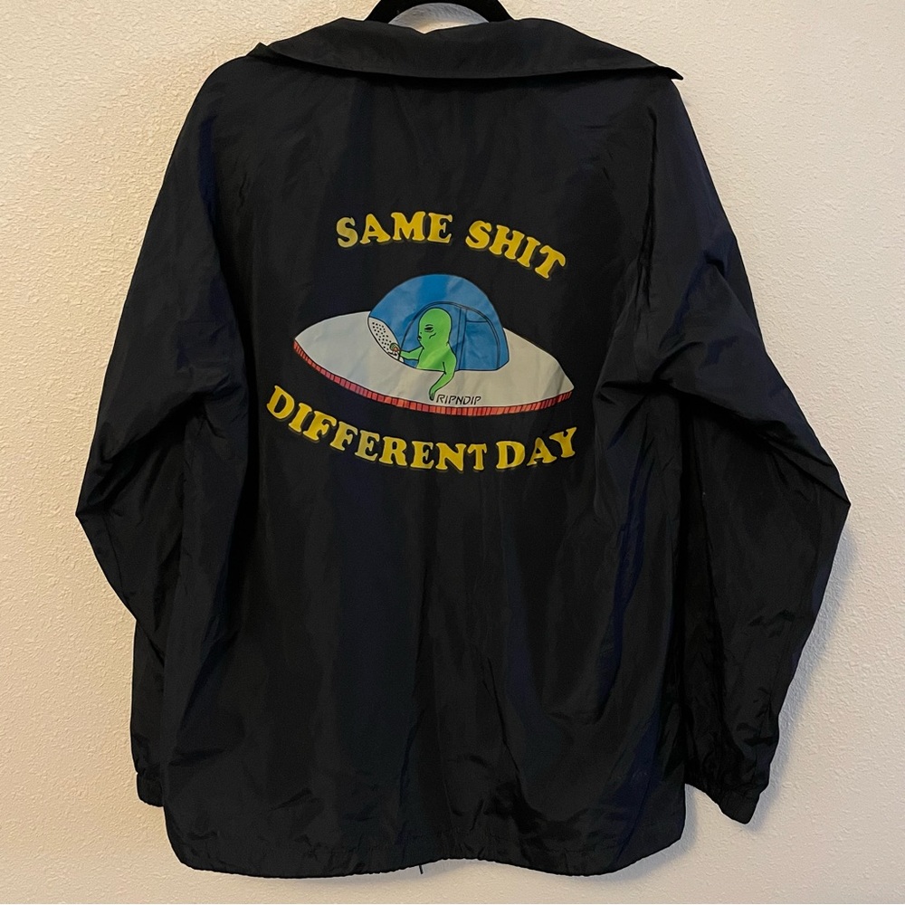 RIPNDIP navy blue windbreaker jacket. Size medium.